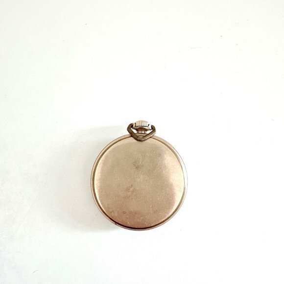 VINTAGE ELGIN DELUXE POCKET WATCH 10K GOLD FILLED - Picture 8 of 9